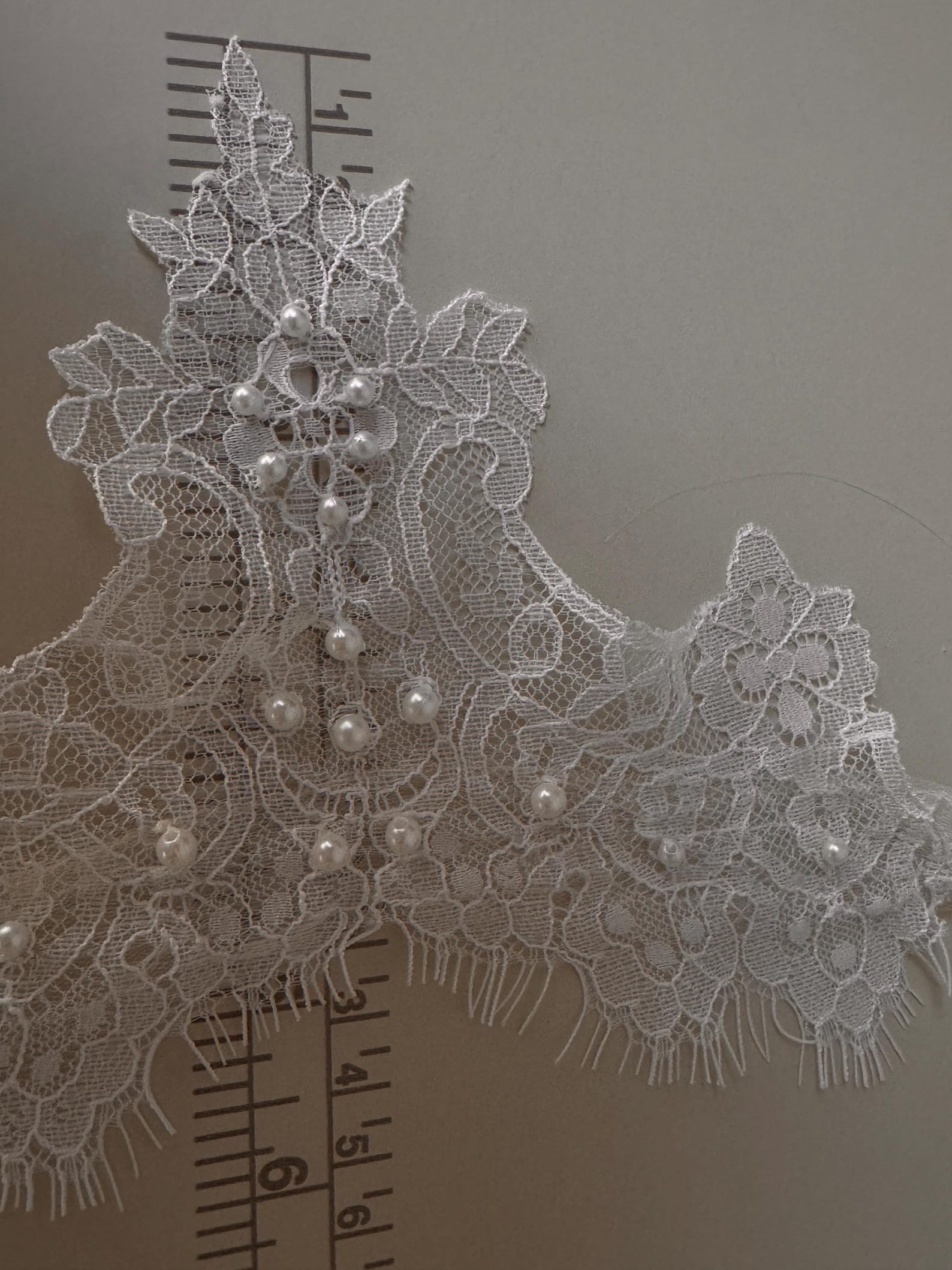 Handmade Lace Choker with Pearls, Natural Ivory Lace Collar, Romantic Bridal Necklace, Victorian Inspired