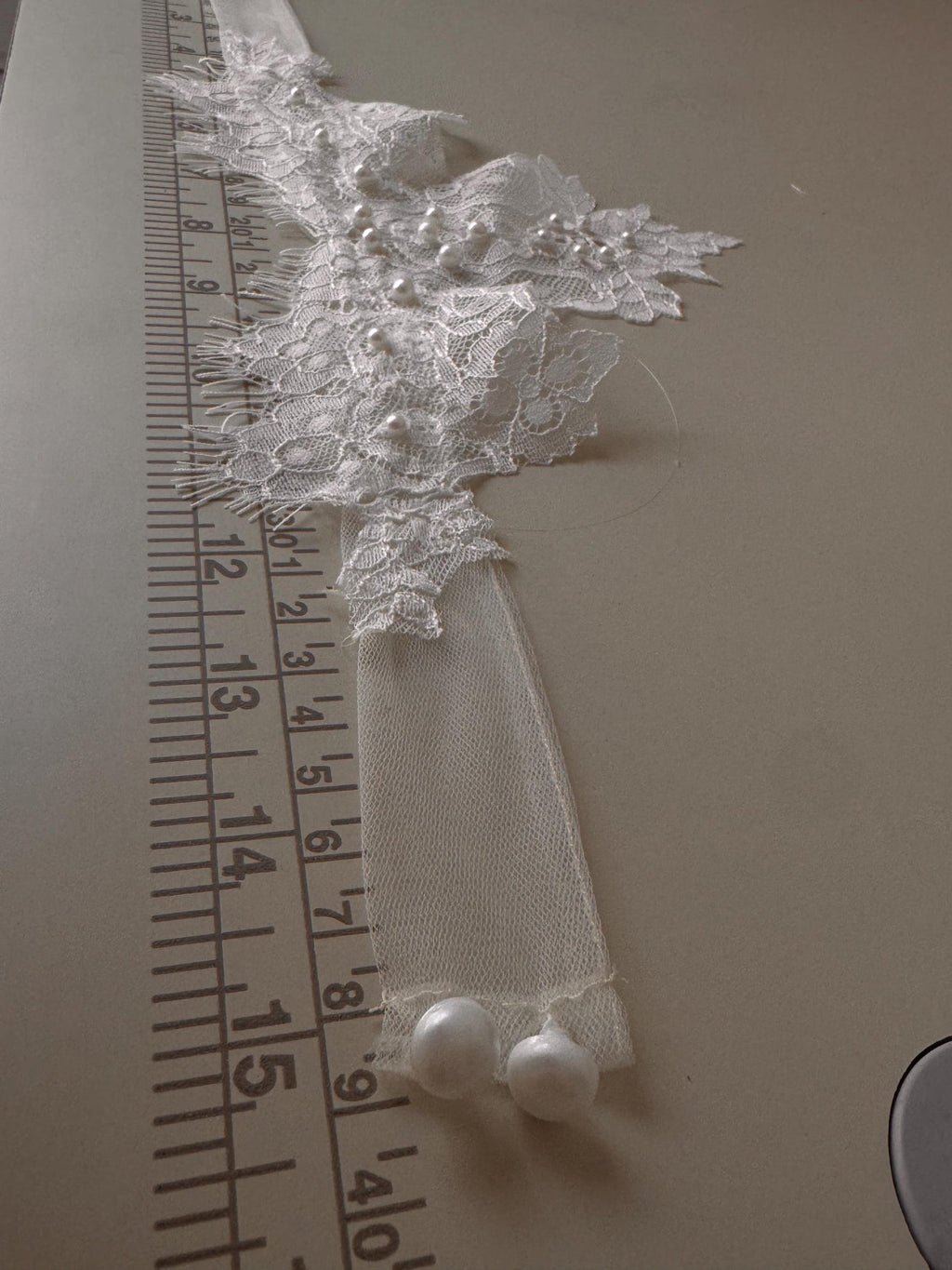 Handmade Lace Choker with Pearls, Natural Ivory Lace Collar, Romantic Bridal Necklace, Victorian Inspired